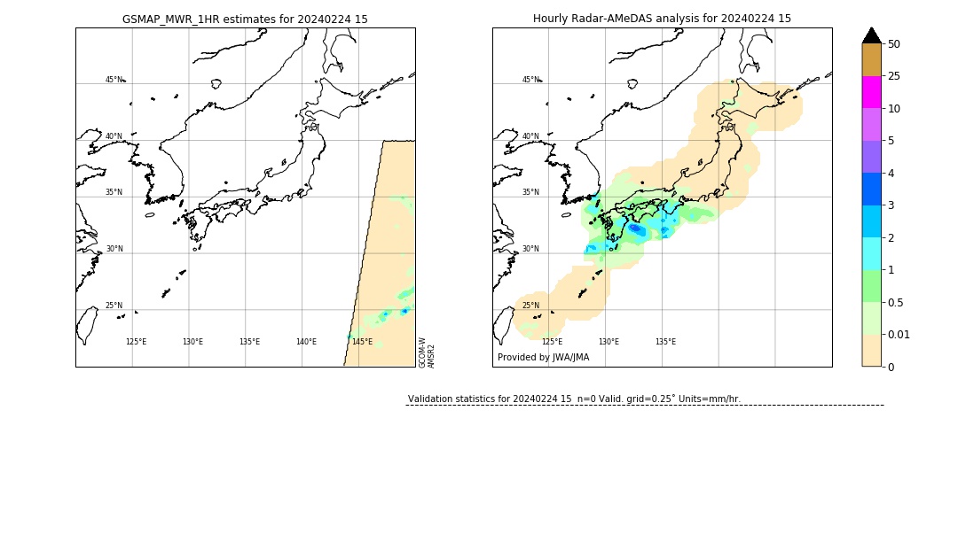 GSMaP MWR validation image. 2024/02/24 15