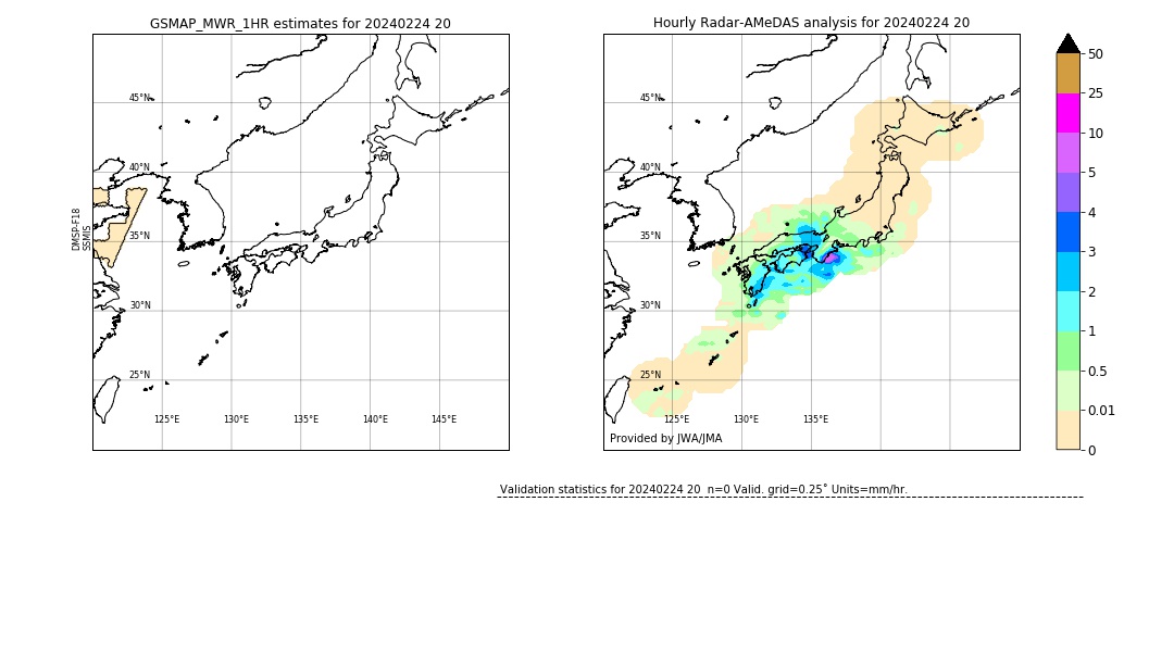 GSMaP MWR validation image. 2024/02/24 20