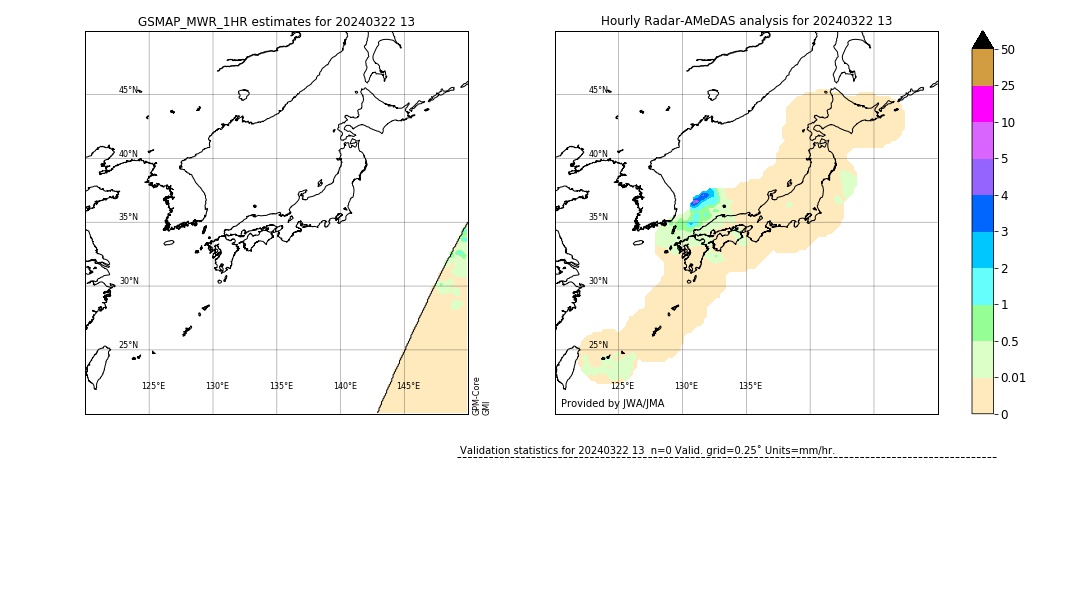 GSMaP MWR validation image. 2024/03/22 13