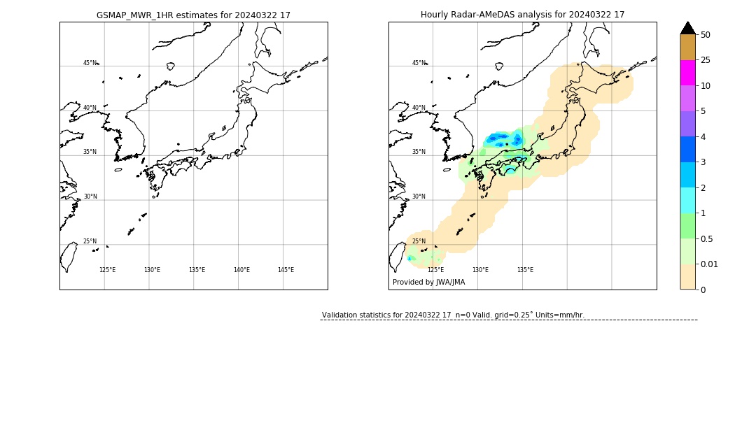 GSMaP MWR validation image. 2024/03/22 17