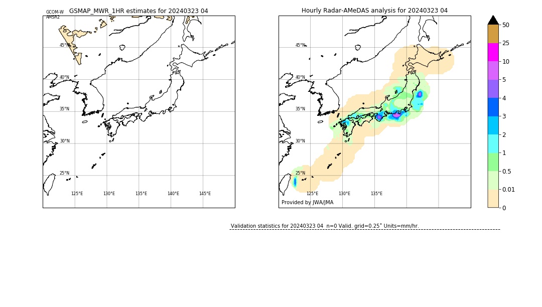 GSMaP MWR validation image. 2024/03/23 04