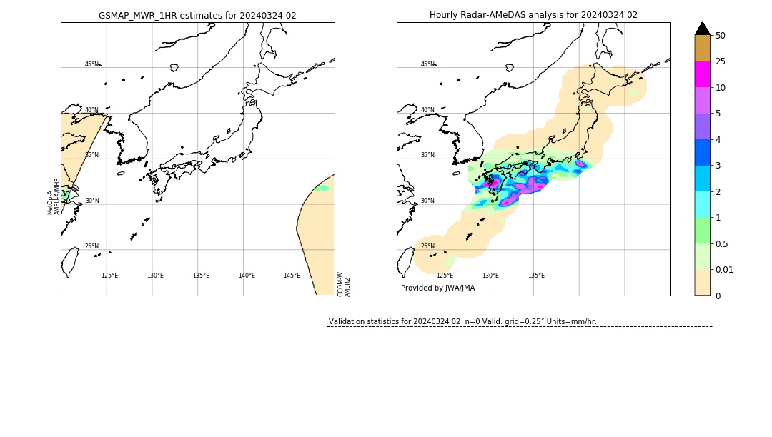 GSMaP MWR validation image. 2024/03/24 02