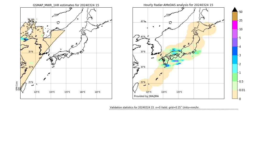 GSMaP MWR validation image. 2024/03/24 15