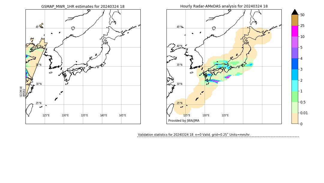 GSMaP MWR validation image. 2024/03/24 18