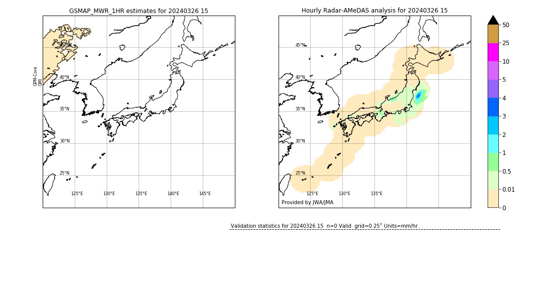 GSMaP MWR validation image. 2024/03/26 15