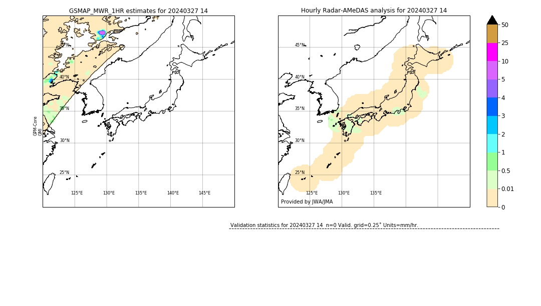 GSMaP MWR validation image. 2024/03/27 14