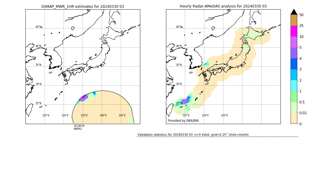 GSMaP MWR validation image. 2024/03/30 03