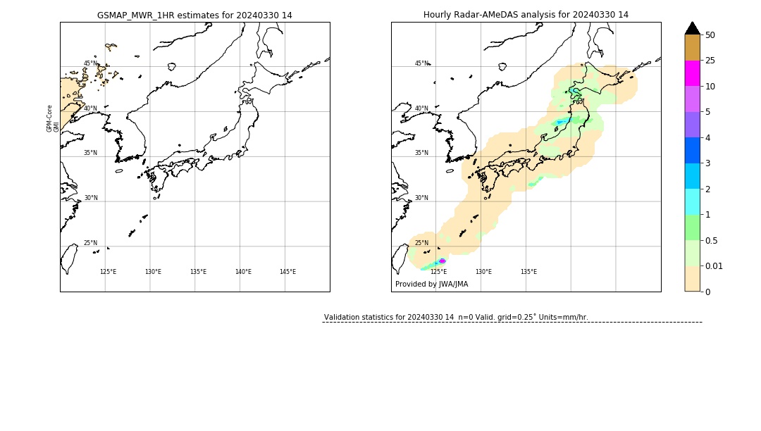 GSMaP MWR validation image. 2024/03/30 14