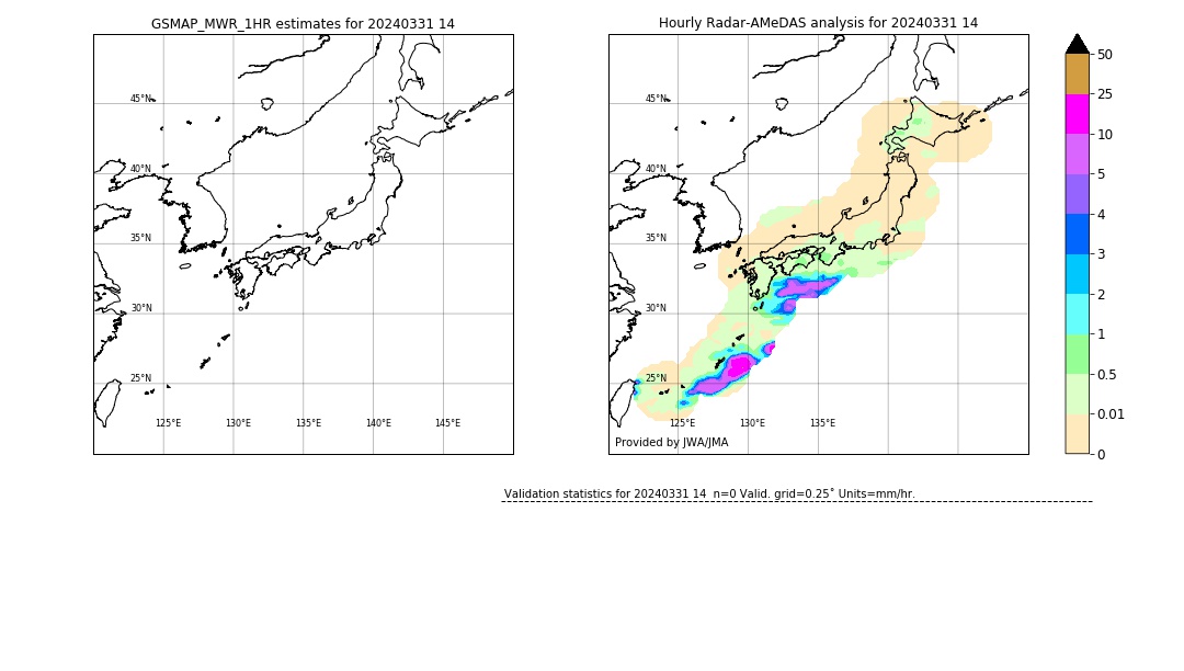 GSMaP MWR validation image. 2024/03/31 14