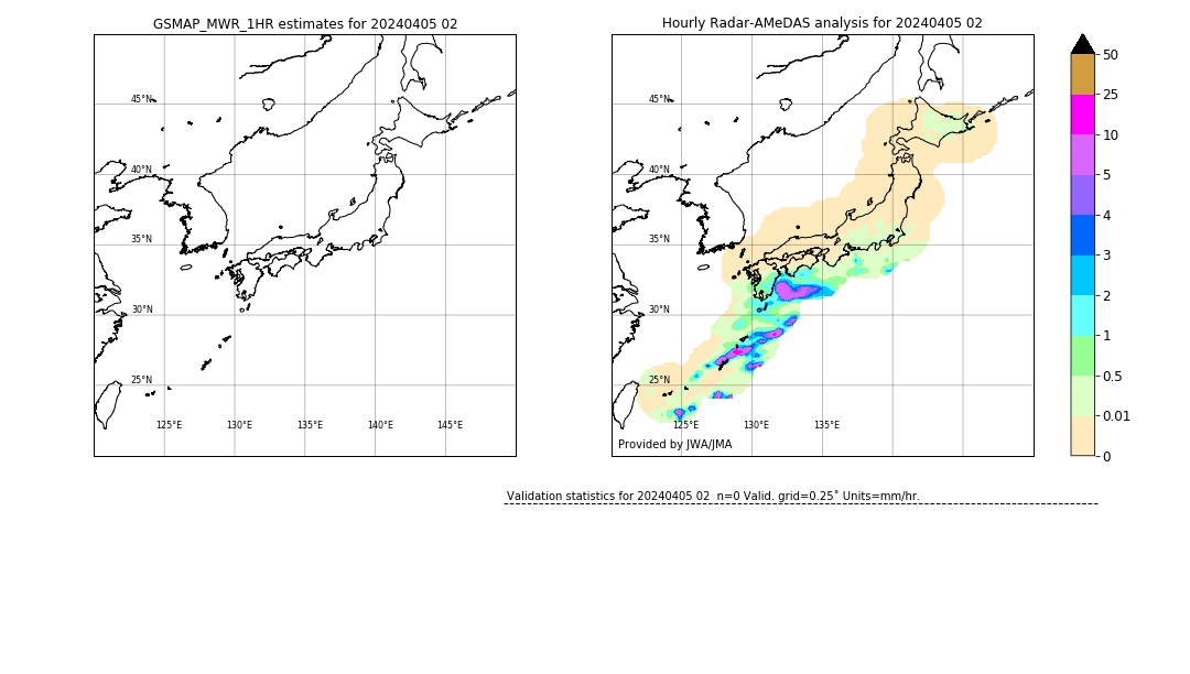 GSMaP MWR validation image. 2024/04/05 02