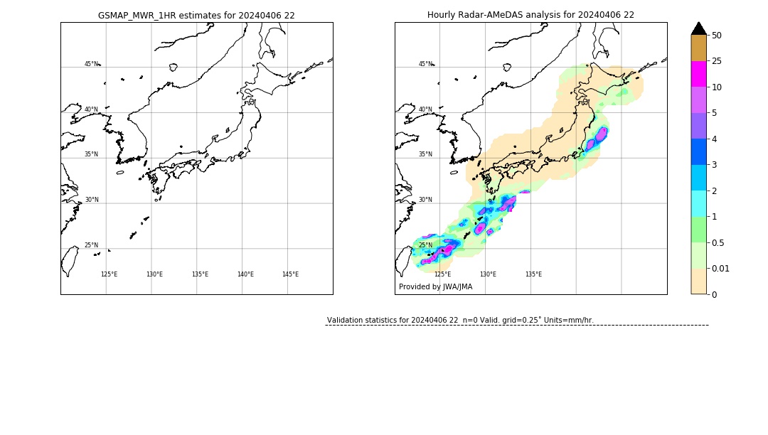 GSMaP MWR validation image. 2024/04/06 22