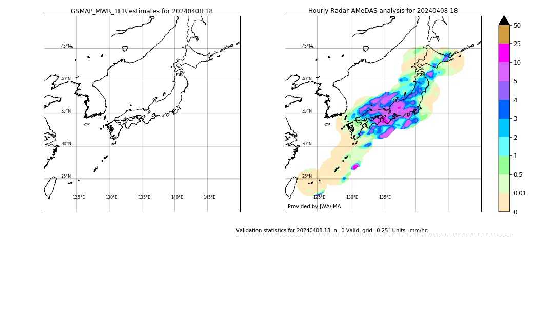 GSMaP MWR validation image. 2024/04/08 18