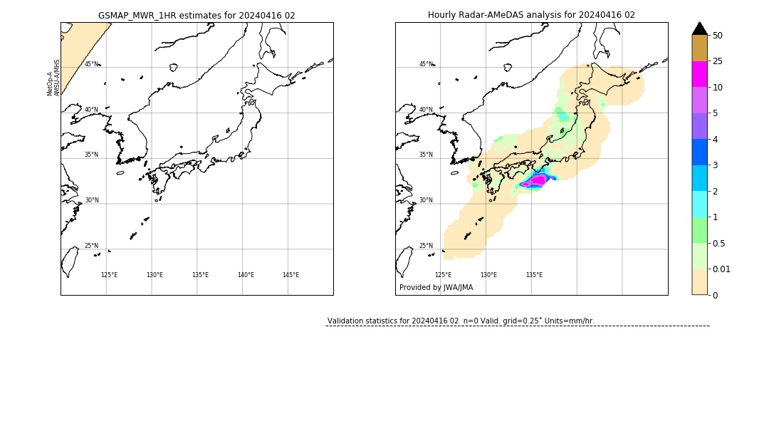 GSMaP MWR validation image. 2024/04/16 02