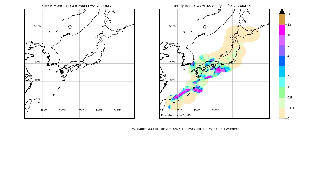 GSMaP MWR validation image. 2024/04/23 11