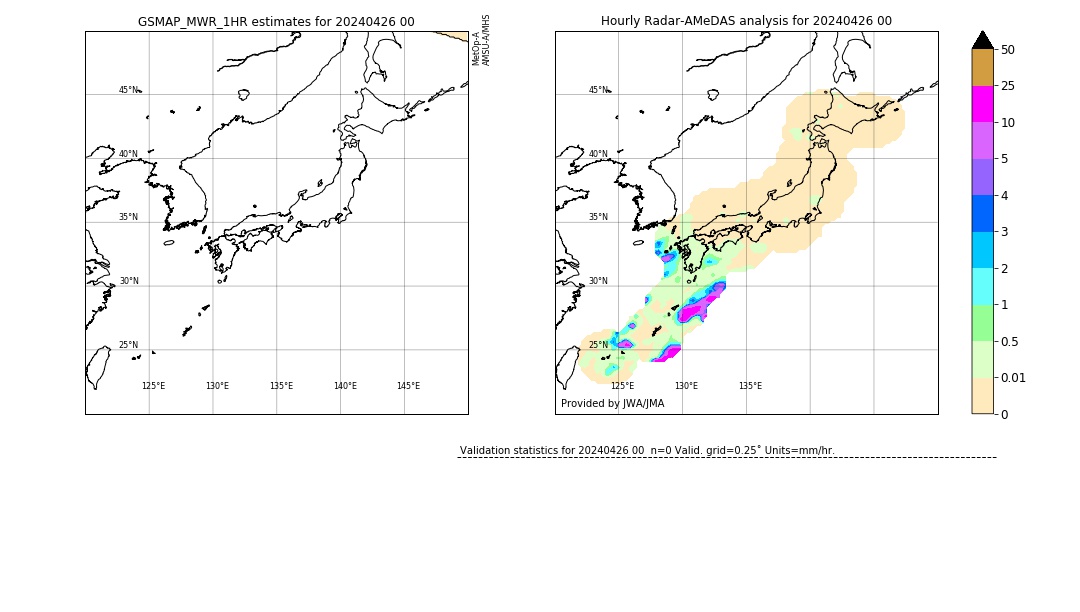 GSMaP MWR validation image. 2024/04/26 00