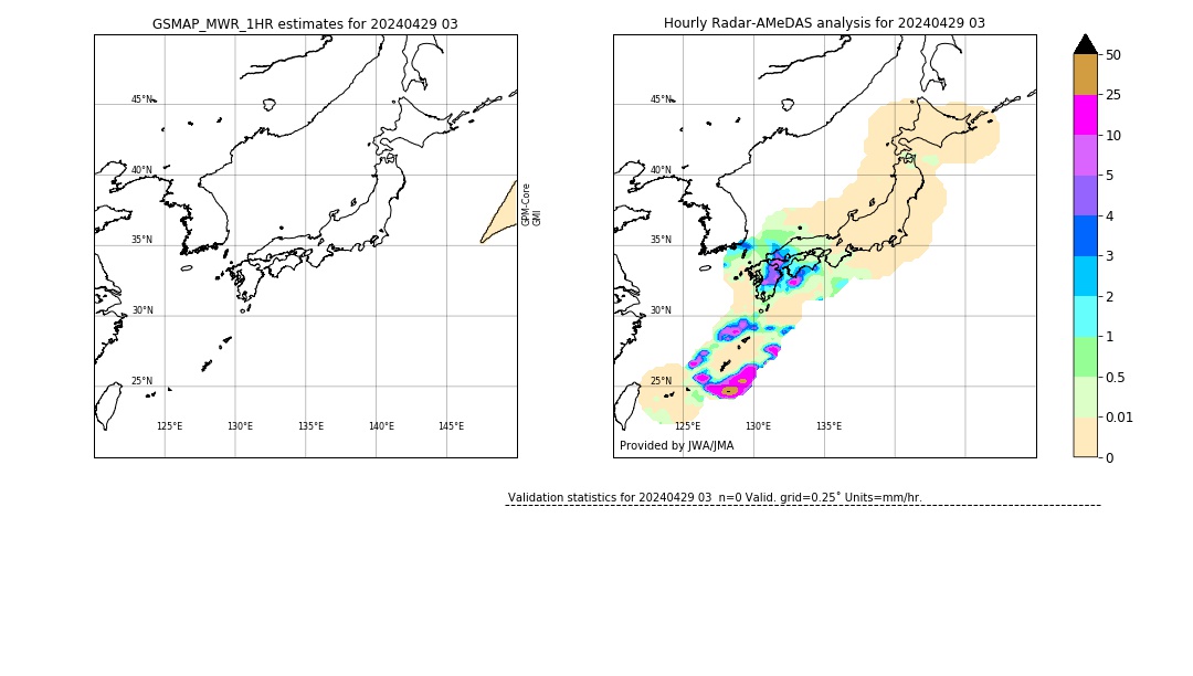 GSMaP MWR validation image. 2024/04/29 03