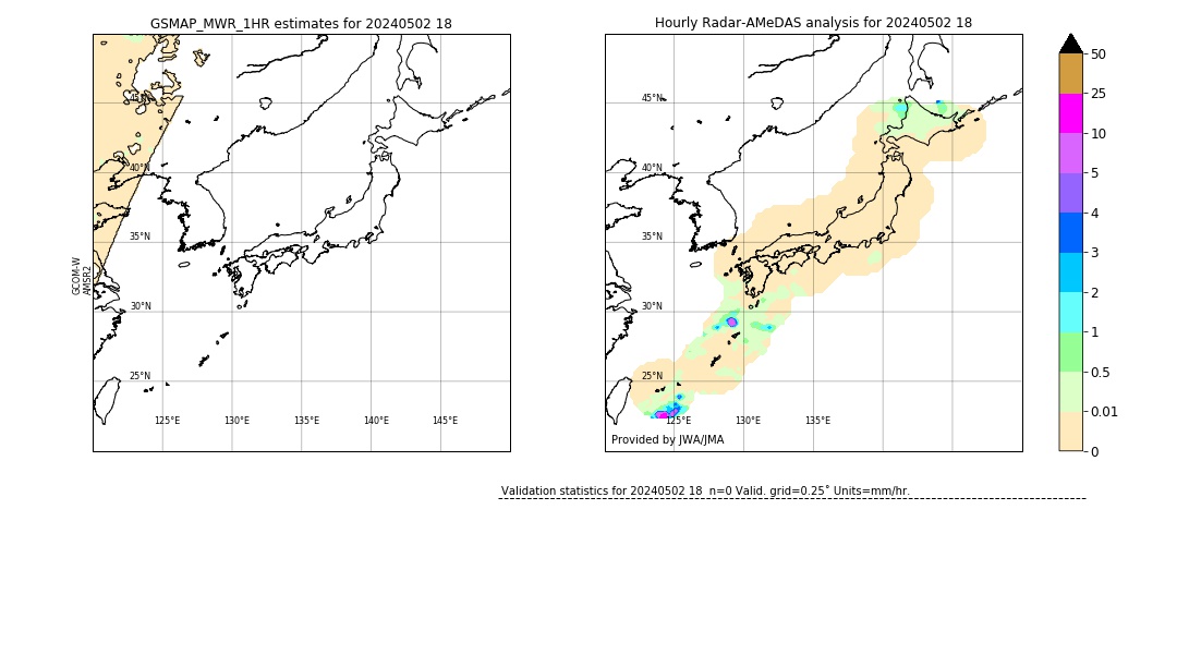 GSMaP MWR validation image. 2024/05/02 18