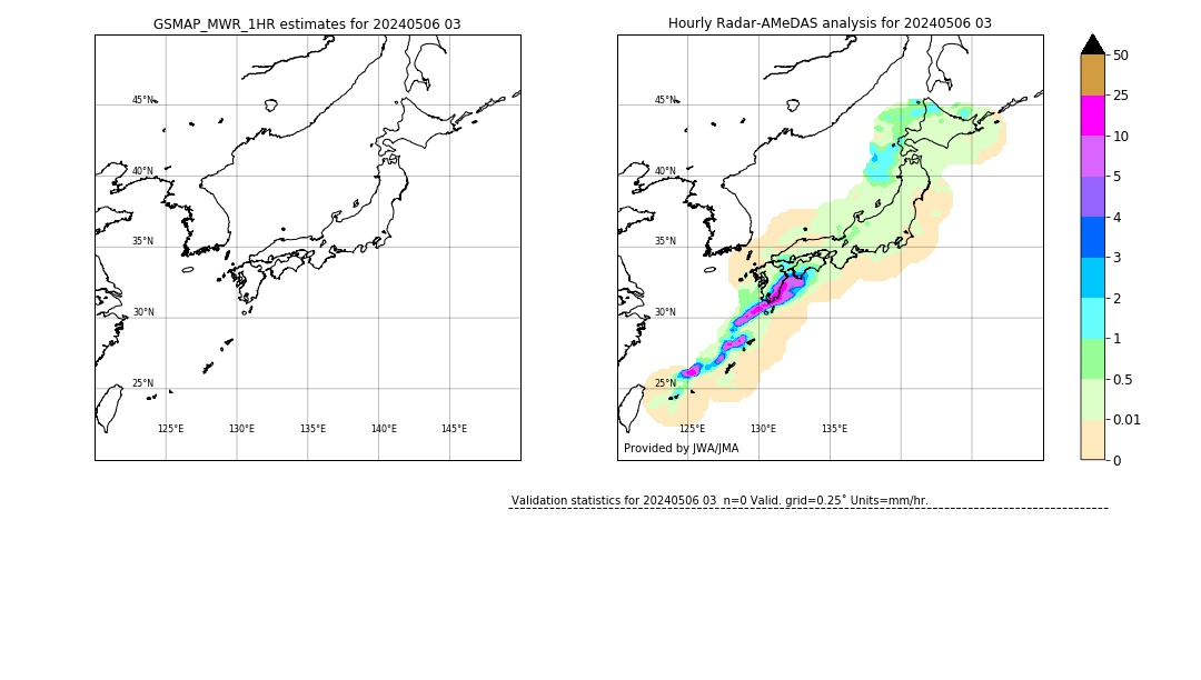 GSMaP MWR validation image. 2024/05/06 03