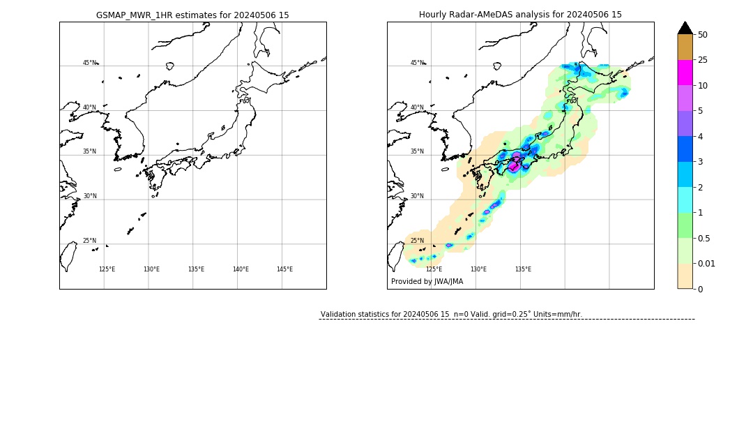 GSMaP MWR validation image. 2024/05/06 15