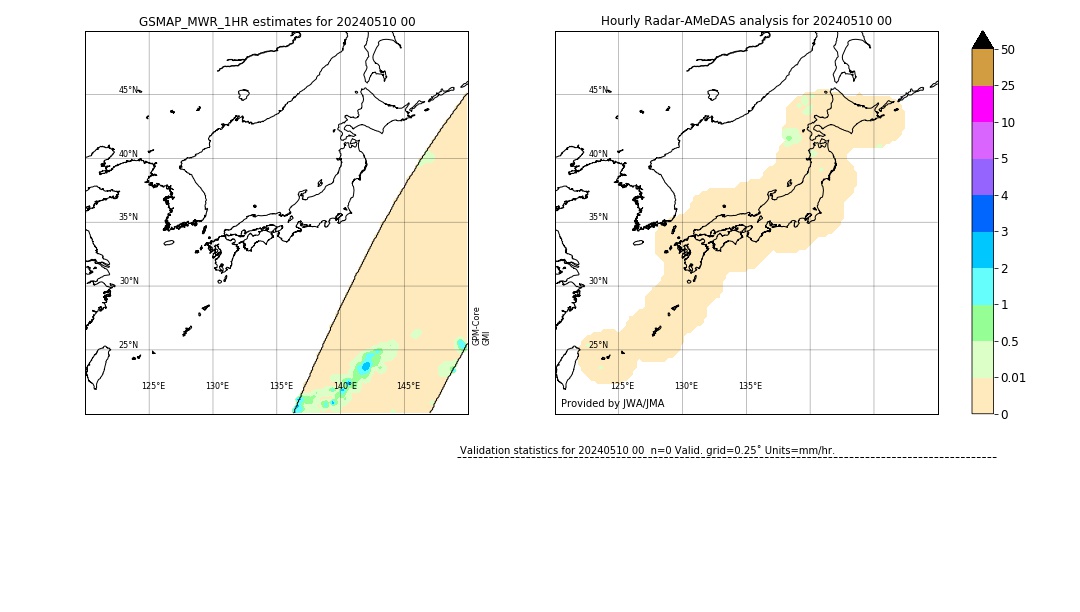 GSMaP MWR validation image. 2024/05/10 00