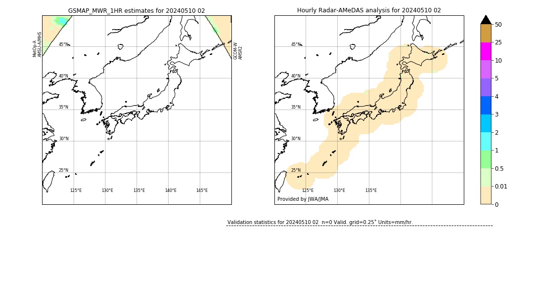 GSMaP MWR validation image. 2024/05/10 02