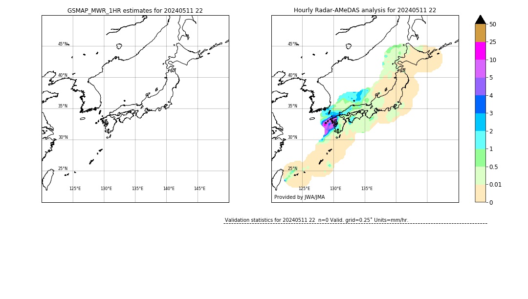 GSMaP MWR validation image. 2024/05/11 22