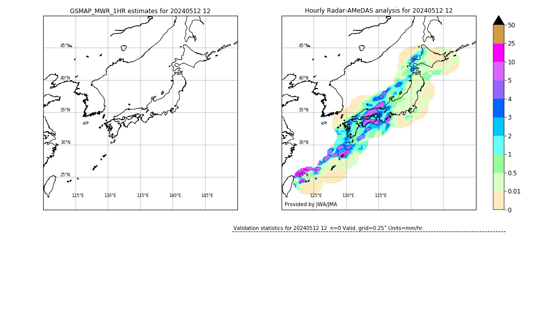 GSMaP MWR validation image. 2024/05/12 12