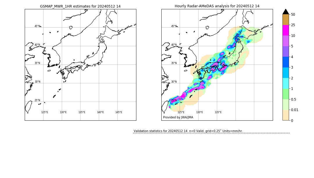 GSMaP MWR validation image. 2024/05/12 14