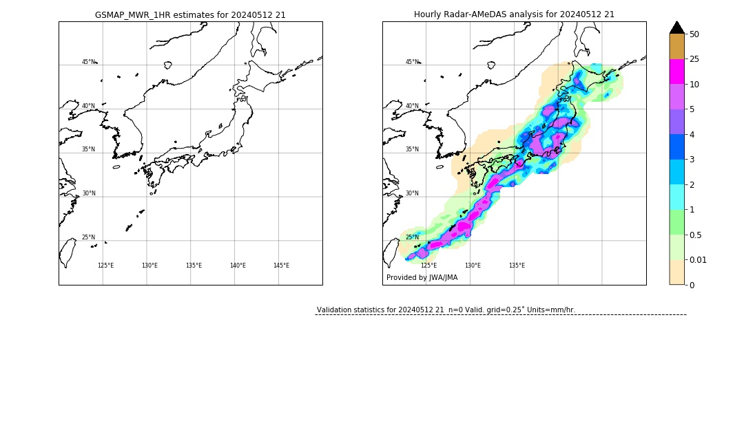 GSMaP MWR validation image. 2024/05/12 21