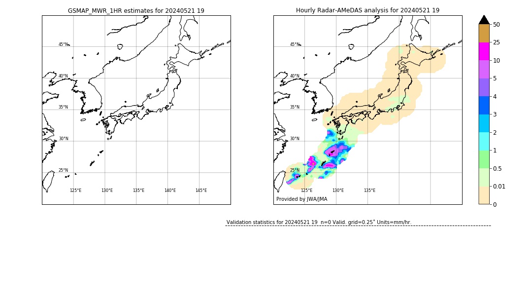 GSMaP MWR validation image. 2024/05/21 19