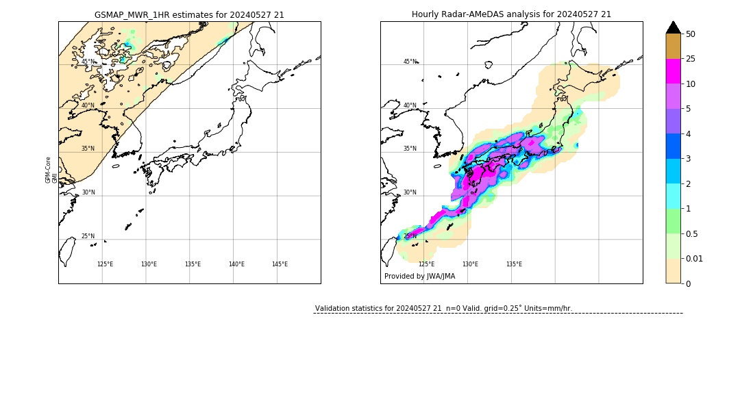 GSMaP MWR validation image. 2024/05/27 21