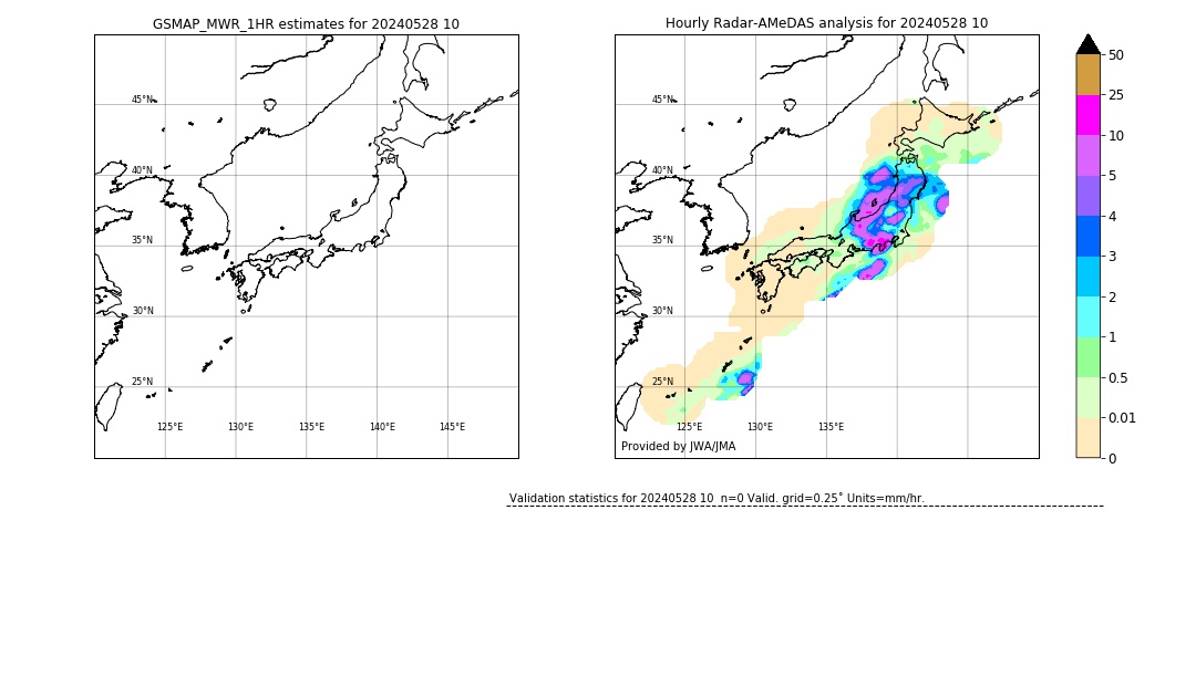 GSMaP MWR validation image. 2024/05/28 10