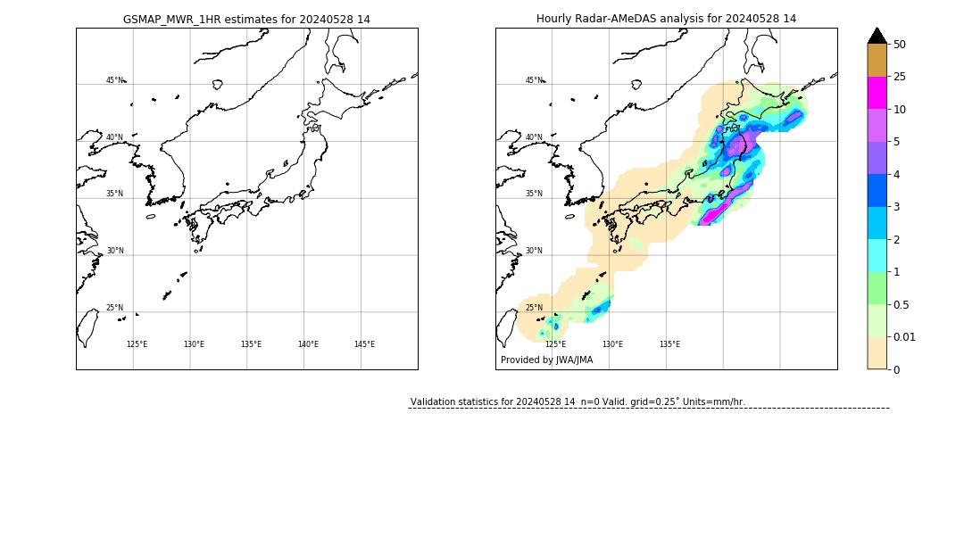 GSMaP MWR validation image. 2024/05/28 14