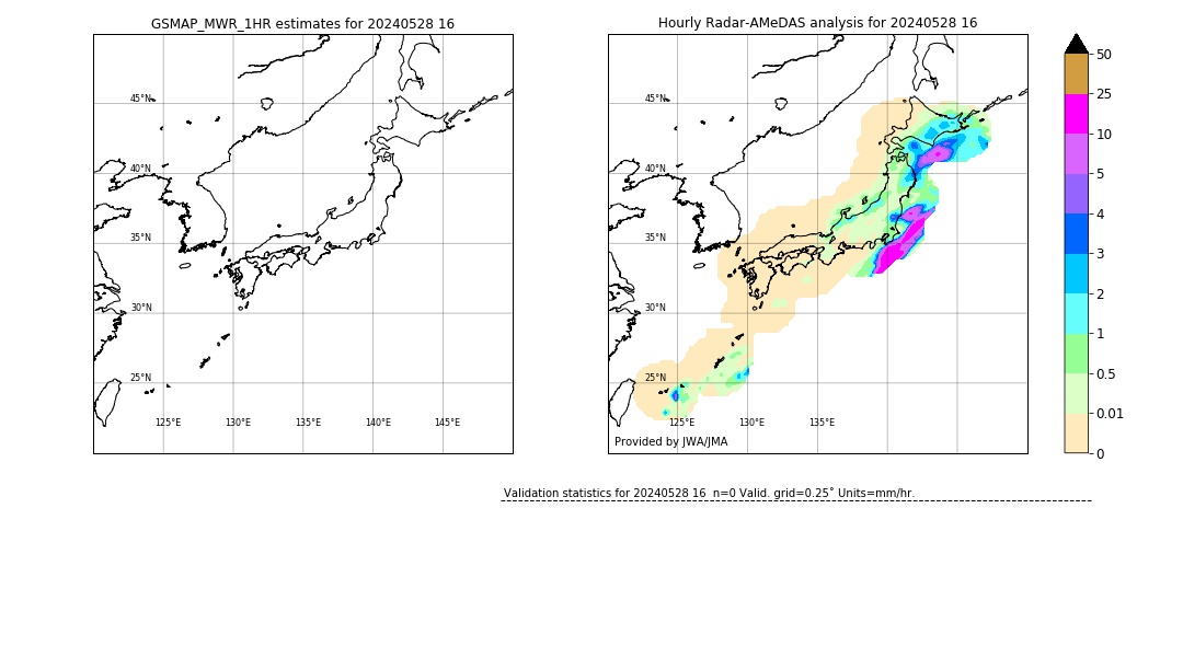 GSMaP MWR validation image. 2024/05/28 16