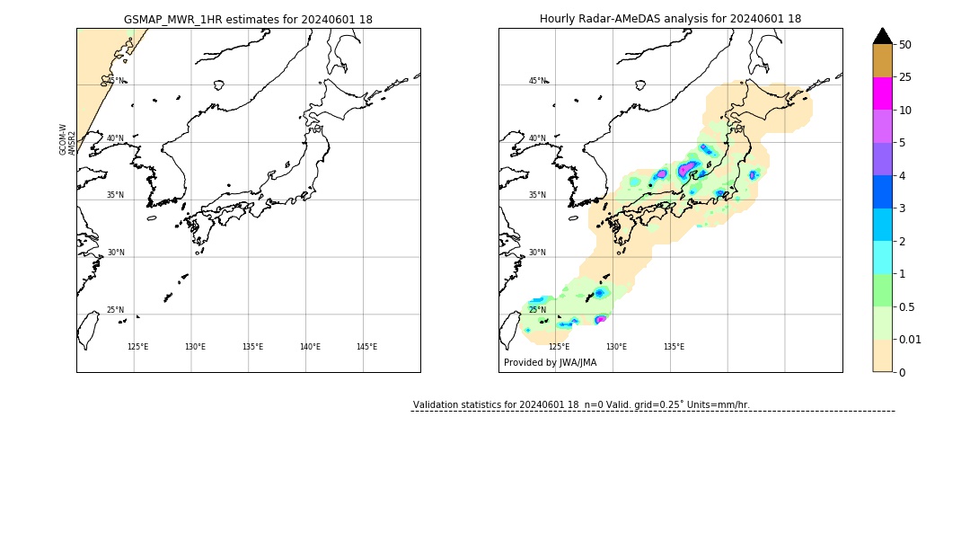 GSMaP MWR validation image. 2024/06/01 18