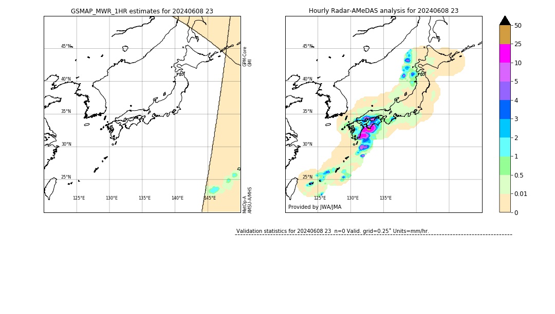 GSMaP MWR validation image. 2024/06/08 23