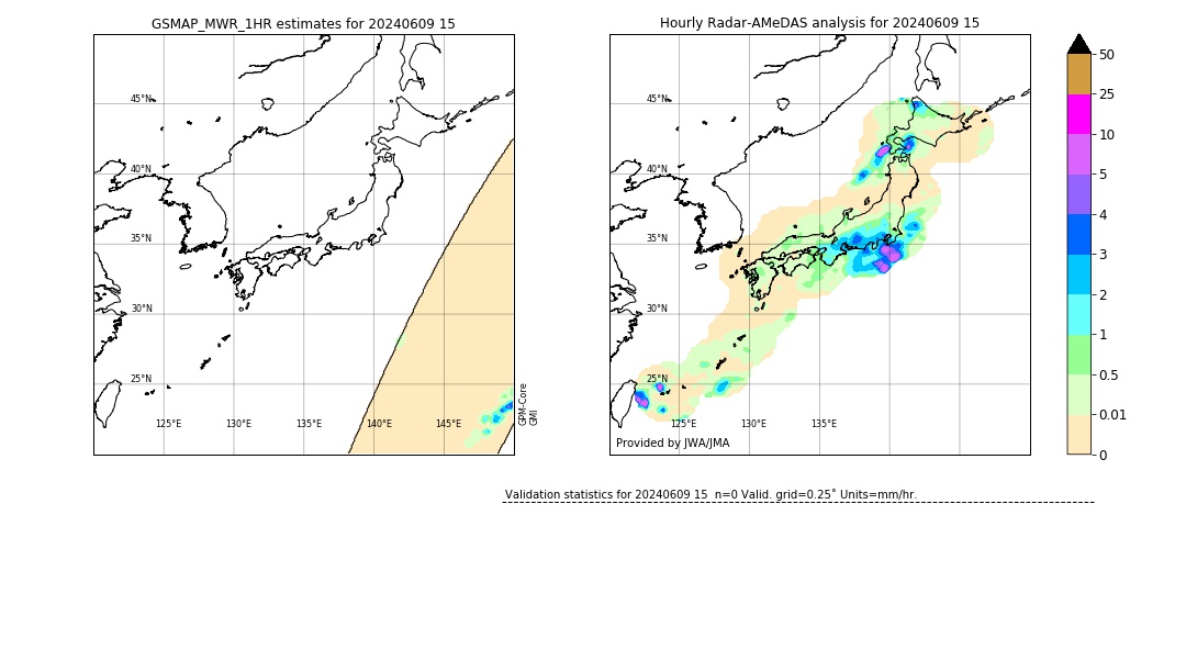 GSMaP MWR validation image. 2024/06/09 15