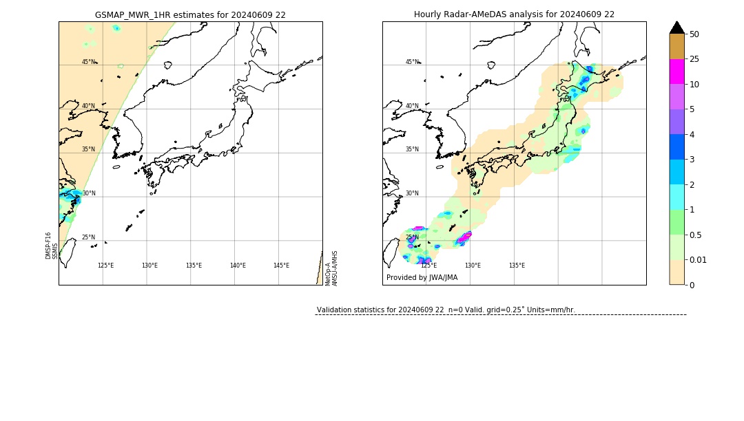 GSMaP MWR validation image. 2024/06/09 22