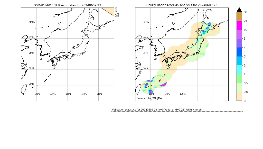 GSMaP MWR validation image. 2024/06/09 23