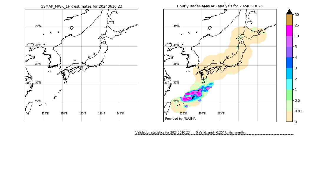 GSMaP MWR validation image. 2024/06/10 23