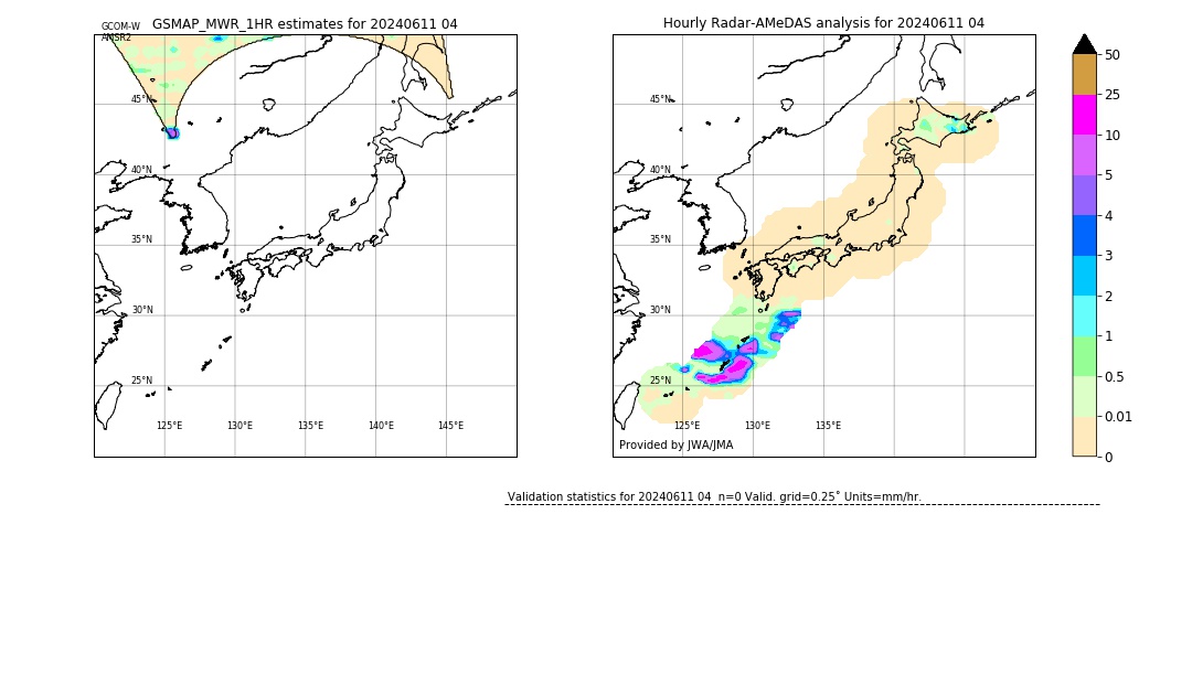 GSMaP MWR validation image. 2024/06/11 04