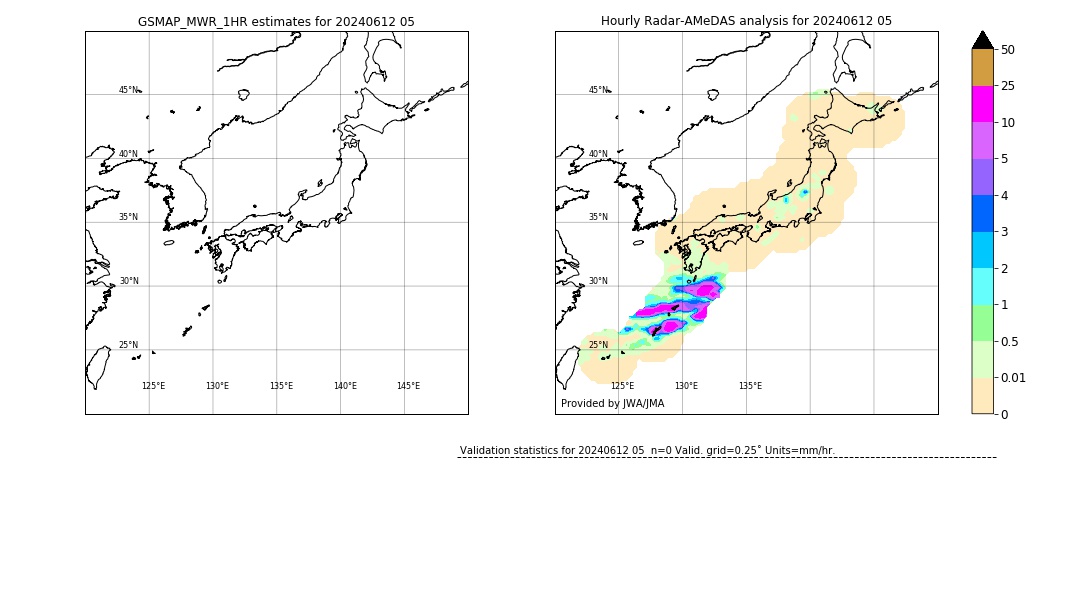 GSMaP MWR validation image. 2024/06/12 05