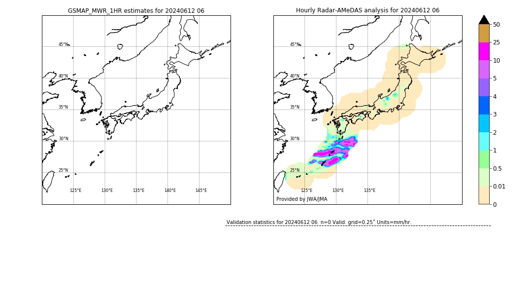 GSMaP MWR validation image. 2024/06/12 06