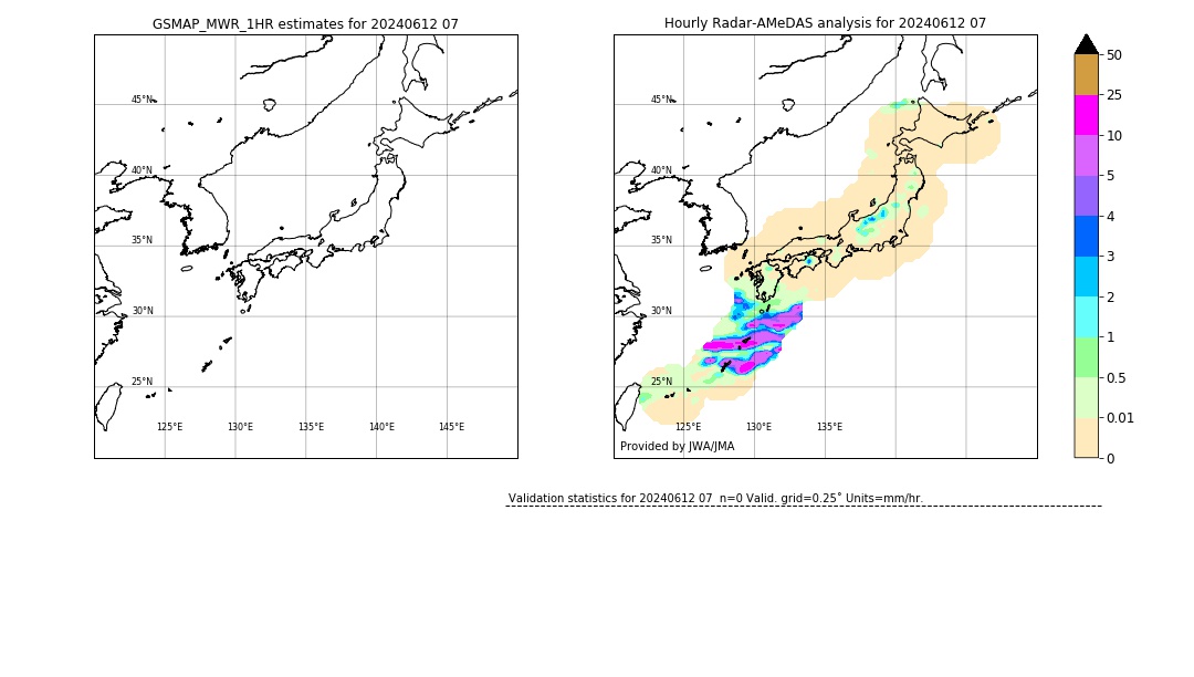 GSMaP MWR validation image. 2024/06/12 07