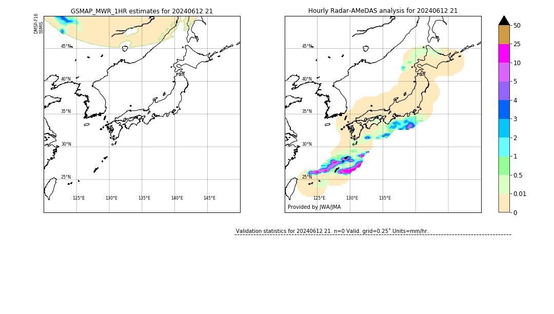 GSMaP MWR validation image. 2024/06/12 21