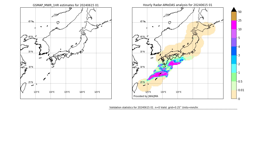 GSMaP MWR validation image. 2024/06/15 01