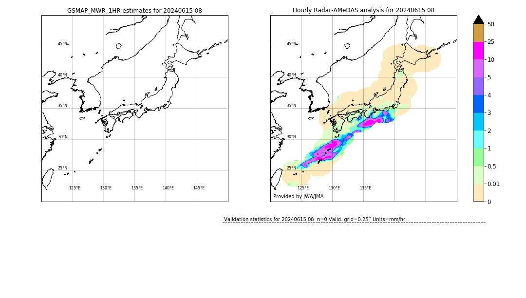 GSMaP MWR validation image. 2024/06/15 08