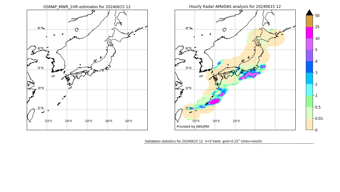 GSMaP MWR validation image. 2024/06/15 12