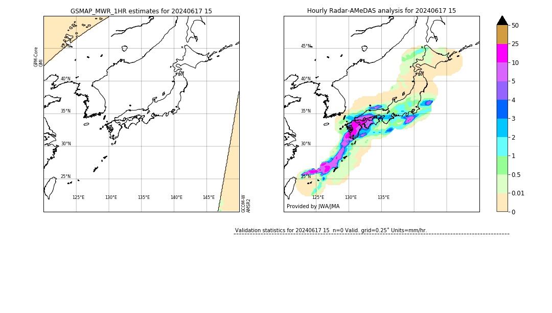 GSMaP MWR validation image. 2024/06/17 15