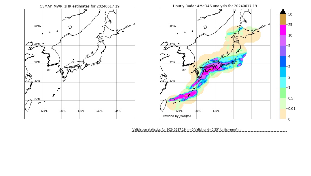 GSMaP MWR validation image. 2024/06/17 19